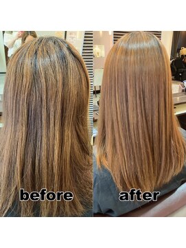 モンド ヘアクリエーション 下荒田店(monde hair creation) 【monde】before × after × 髪質改善