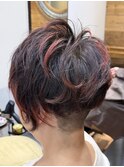 刈り上げハンサムアシメショート