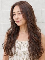 デュッカダブリュー(Duka W)&nbsp;ローズブラウンのウォーターウェーブロング