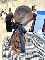 キャンバス バイ ネオリーブ 横浜西口(Canvas by neo.)&nbsp;横浜 お呼ばれヘアアレンジ タイトポニー