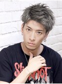 グレージュエアリーショートワイルドツーブロック