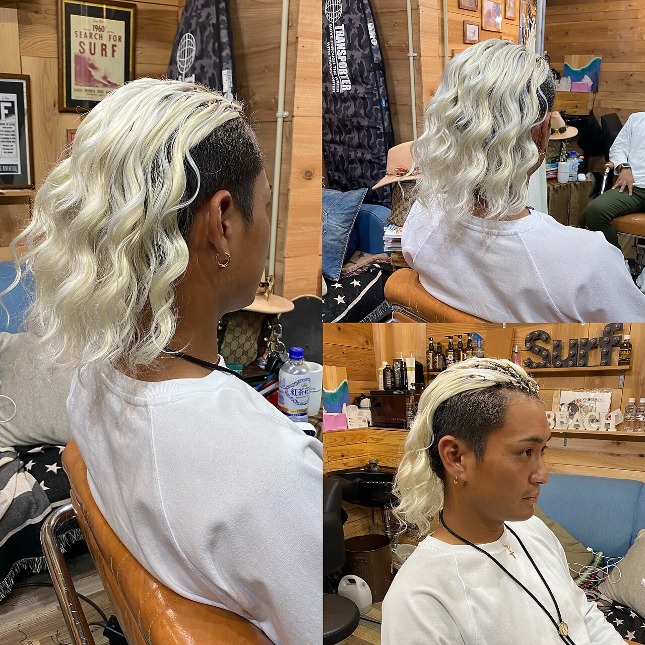 メンズウェーブエクステ：L082051266｜ブラックキャンディー(BLACK