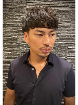 プレミアムバーバー 表参道店(PREMIUM BARBER produce by HIRO GINZA) マッシュ×ツーブロック×パーマスタイル
