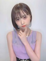 グロウ 秋葉原(grow) 丸みボブ×シースルーバング_gaa3529