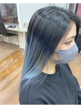 スタイルクリエイター 土浦ピアタウン店(Style creator) ホワイトシルバー系グラデーションカラー