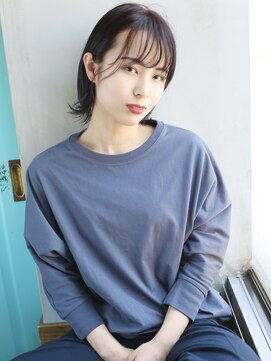 バース(BIRTH) 天神【BIRTH】グレージュアッシュ×耳掛けシースルーバング　5