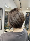 ホワイトグレージュ/こなれミディ/ネビージュ/美髪[稲毛/稲毛駅]