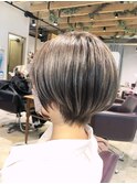 グレージュショート