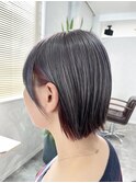 Roi.【ロイ】切りっぱなし外ハネ×ワインレッド