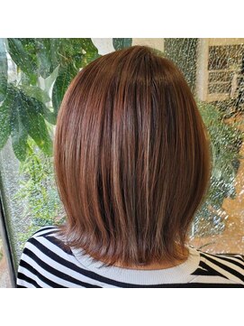 ヘアーアンドメイク ペリドット(hair&make Peridot) 外ハネボブ/ミルクチョコレート