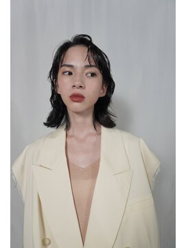 ヒメル(HML U/2A) ハンサムウェットヘアアレンジ/大人ミディ