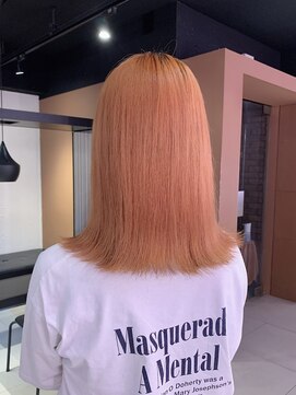 シーン 原宿(scene) ピンクオレンジ/オレンジベージュ/色落ちミルクティー