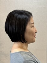 カナエルドットヘア(kanaeru.hair) 前下がりの丸みショートボブ
