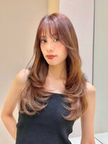 ロンド アンブル 四条烏丸(Lond ambre)&nbsp;中川智帆  レイヤーロング/顔周り/韓国/グレーベージュM