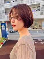 デビュー 沖縄泡瀬店(Debut)&nbsp;前髪/アンブレラカラー/こなれミディ/イメチェン/ウェーブパーマ