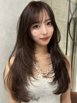 サイン 表参道(SIGN)&nbsp;韓国ヘアーハッシュカットレイヤーカットグレージュブリーチ無し