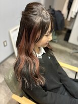エスト 小倉(est) 冬のイメチェンピンクベージュ/イヤリングカラー/ロング
