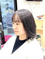 メタ(META) カット+アルテマ酢酸縮毛矯正ストレート+癖毛専用ゴッホカラー