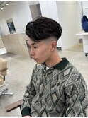 フェザーショートフェザーパーマスキンフェードシャドーパーマ