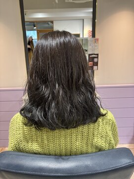 ネオリーブエクラ 上野御徒町店(Neolive eclat) 透明感ラベンダーカラーミディアムパーマ