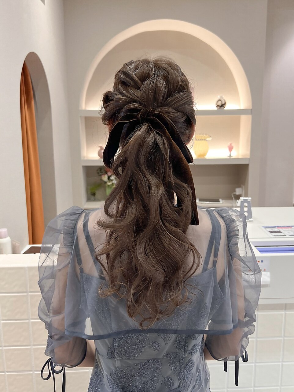 ピンクベージュ/表参道/原宿/ロングヘア