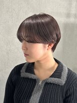 ラック(LUCK)&nbsp;マッシュショート/船橋/くすみベージュ/細めハイライト