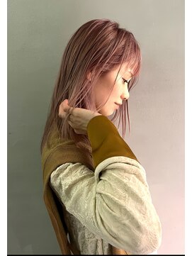 シェリ ヘアデザイン(CHERIE hair design) ロブ×ピンクベージュ［福岡/天神/大名/美容室/ピンク系］