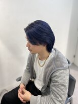 ユーフォリア 渋谷グランデ(Euphoria SHIBUYA GRANDE) メンズカット ブリーチカラー ブルーカラー