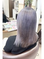 コアフィールフィス(COIFFURE fils)&nbsp;《見附　今町》ブリーチ　スモーキーパープル
