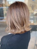 アース 天満橋店(HAIR & MAKE EARTH) 20代30代40代ナチュラルハイライト立体感アッシュベージュ