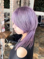 リード バイ ラグーン(LEAD by LAGOON)&nbsp;淡ラベンダー☆個性派ウルフ☆ケアブリーチカラー