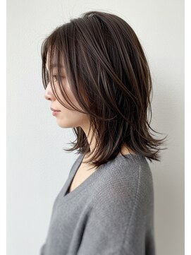 アントワープトーキョー(antwerp TOKYO) 30代40代50代外ハネミディアムレイヤー髪質改善酸性ストレート