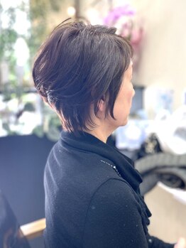 ワンヘアー(ONE HAIR)の写真/ショートヘアはバランスが命！細かいニュアンスも理想通りに落とし込み理想のイメージへに近づけるサロン♪