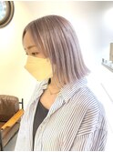 フルブリーチ/ミルクティーグレージュ/グレージュ/ボブ/盛岡