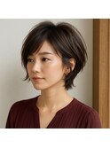 ナチュラルショートレイヤー 20代 30代 40代 50代 60代髪質改善