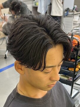 ダズルヘアラッシュ(DAZZLE hair RUSH) 名古屋毛流れセンターパートニュアンスパーマフェザーパーマ30代