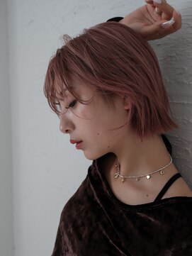 スリール バイ ミリー 江坂(Sourire by milly) 【Sourire江坂】ピンクベージュ×レイヤーショート