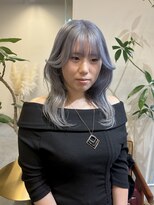 マセナ(Masena) 韓国風くびれヘア×シルバーグレージュ×シルバーカラー