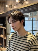 シースルーセンターパート ダウンパーマ