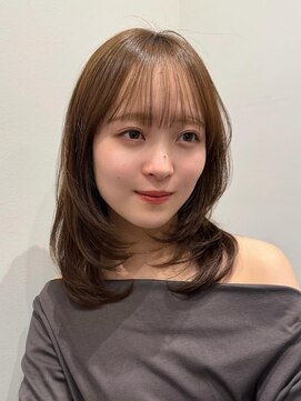 ベル 銀座5丁目店(Belle) ミディアムレイヤー×透明感ベージュ