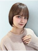 乾かしただけでまとまる地毛風縮毛矯正×あごラインボブ☆