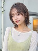 【静岡エリア】ナチュラル外ハネくびれボブ