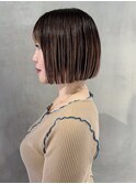 フェミニンロングマロンベージュメルティカラー_ba539832