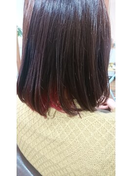 リアム ヘアアンドメイク(liam hair and make) インナーカラー×ボブ