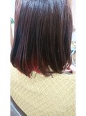 インナーカラー×ボブ