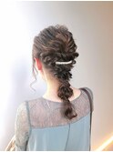 ヘアセット/ドレスヘア/結婚式/二次会/編みおろし/卒業式/着物