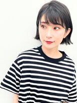 ドロップ(drop) ダークブルー外ハネAラインボブ〈表参道/青山/drop〉