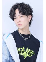 リップスヘアー 梅田アネックス(LIPPS hair)&nbsp;波巻きツイスパハイライトセンターパートウルフ