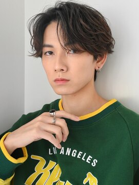 ディッセンバー 神宮前(December) ニュアンスパーマアッシュブラックウルフ波巻きスパイラル渋谷