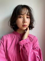 セーヌアワー(CEINE OUR)&nbsp;ダークカラー/アッシュ/レイヤーボブ/パーマ/aujua